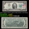 1976 $2 Federal Reserve Note 1st Day of Issue, with Stamp Grades Gem CU