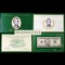 1999 $5 Federal Reserve Note, Low Numbered Uncirculated 2000 BEP Folio Issue Grades Gem CU