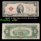 1928F $2 Red Seal United States Note Grades vf+