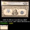 PCGS 1899 $5 Silver Certificate BEP Souvenir Card, 1977 ANA SCCS B-41 Graded cu64 By PCGS