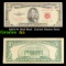 1953 $5 Red Seal Fancy Serial United States Note Grades f+
