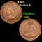 1905 Indian Cent 1c Grades Choice AU