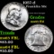 1957-d Franklin Half Dollar 50c Grades GEM FBL