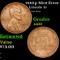 1940-p Lincoln Cent Mint Error 1c Grades Choice AU