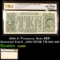 PCGS 1890 $1 Treasury Note BEP Souvenir Card , 1990 DCSE FR-366-368 Graded cu66 By PCGS