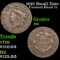 1819 Small Date Coronet Head Large Cent 1c Grades f+