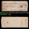 1813 New York Merchant's Bank Check for $10.93 Grades NG