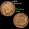 1900 Indian Cent 1c Grades xf