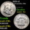 1951-d Franklin Half Dollar 50c Grades Choice Unc+ FBL