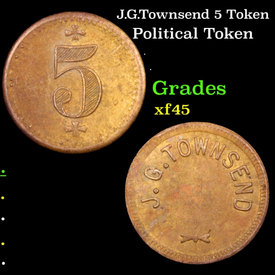 J.G.Townsend 5 Token Grades xf+