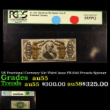 PCGS US Fractional Currency 50c Third Issue FR-1342 Francis Spinner  Graded au55 By PCGS