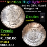 ***Auction Highlight*** 1883-cc Morgan Dollar GSA Hoard $1 Grades Choice+ Unc (fc)