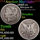 ***Auction Highlight*** 1889-cc Morgan Dollar $1 Graded f12 By SEGS (fc)