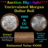 ***Auction Highlight*** 1889 & CC Uncirculated Morgan Dollar Shotgun Roll (fc)