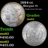 1884-cc Morgan Dollar $1 Grades Select Unc