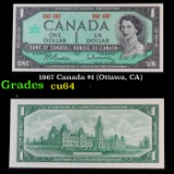 1967 Canada $1 (Ottawa, CA) Grades Choice CU