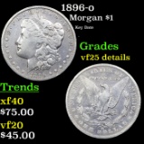 1896-o Morgan Dollar $1 Grades VF Details