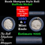 Buffalo Nickel Shotgun Roll in Old Bank Style 'Bell Telephone'  Wrapper 1920 &s Mint Ends