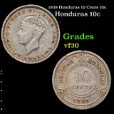 1939 Honduras 10 Cents 10c Grades vf++
