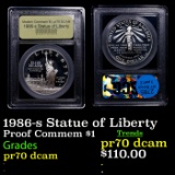 Proof 1986-s Statue of Liberty Modern Commem Dollar $1 Graded GEM++ Proof Deep Cameo BY USCG
