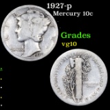 1927-p Mercury Dime 10c Grades vg+