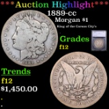 ***Auction Highlight*** 1889-cc Morgan Dollar $1 Graded f12 By SEGS (fc)