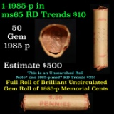 Lincoln 1c roll, 1985-p Date 50 pcs in Wrapper.
