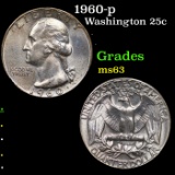 1960-p Washington Quarter 25c Grades Select Unc