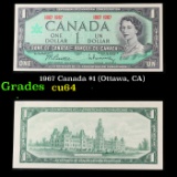 1967 Canada $1 (Ottawa, CA) Grades Choice CU