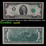 1976 $2 Federal Reserve Note (Philadelphia, PA) Grades Choice AU/BU Slider