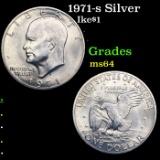 1971-s Silver Eisenhower Dollar $1 Grades Choice Unc