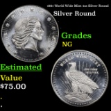 1981 World Wide Mint 1oz Silver Round Grades NG
