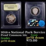 Proof 2016-s National Park Service Modern Commem Half Dollar 50c Graded GEM++ Proof Deep Cameo BY US