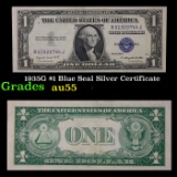 1935G $1 Blue Seal Silver Certificate Grades Choice AU