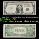 **Star Note** 1935E $1 Blue Seal Silver Certificate Grades vf+