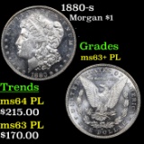 1880-s Morgan Dollar $1 Grades Select Unc+ PL