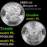 1882-cc Morgan Dollar $1 Grades Select Unc+ PL