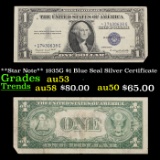 **Star Note** 1935G $1 Blue Seal Silver Certificate Grades Select AU