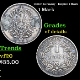 1886-F Germany - Empire 1 Mark Grades vf details