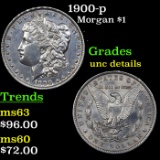 1900-p Morgan Dollar $1 Grades Unc Details