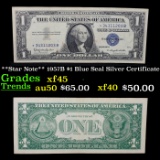 **Star Note** 1957B $1 Blue Seal Silver Certificate Grades xf+