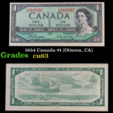 1954 Canada $1 (Ottawa, CA) Grades Select CU