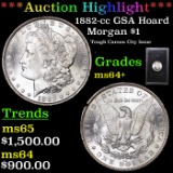 ***Auction Highlight*** 1882-cc Morgan Dollar GSA Hoard $1 Grades Choice+ Unc (fc)