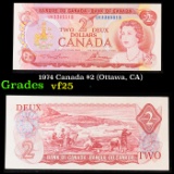 1974 Canada $2 (Ottawa, CA) Grades vf+