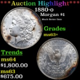 ***Auction Highlight*** 1880-o Morgan Dollar $1 Graded ms63+ By SEGS (fc)