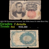 1875 US Fractional Currency 10c Fifth Issue Fr-1266 Short Key Grades f details