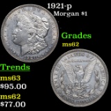 1921-p Morgan Dollar $1 Grades Select Unc