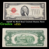 1928F $2 Red Seal United States Note Grades vf+