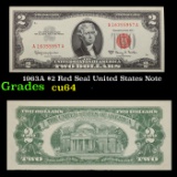 1963A $2 Red Seal United States Note Grades Choice CU