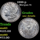 1896-p Morgan Dollar $1 Grades Unc Details